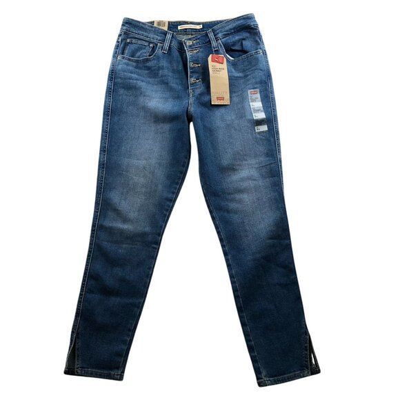 NWT Levis Womens 721 High Rise Skinny Ankle Jeans Size 12 Blue Denim Casual - Picture 1 of 16